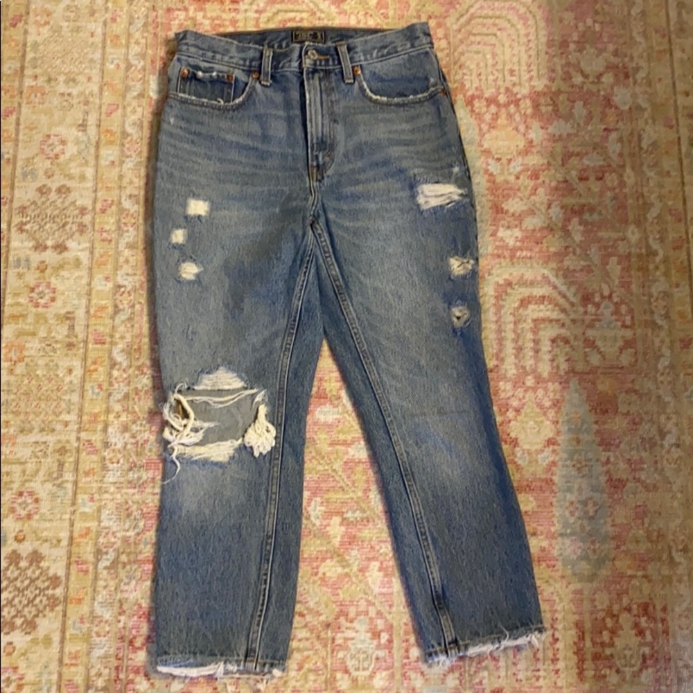 A&F Distressed jeans